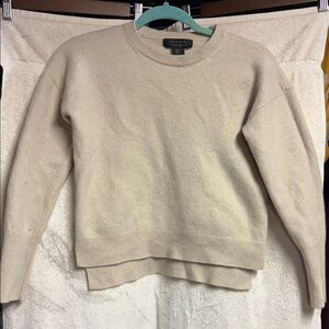 Tahari Cream Crew Neck Sweater
